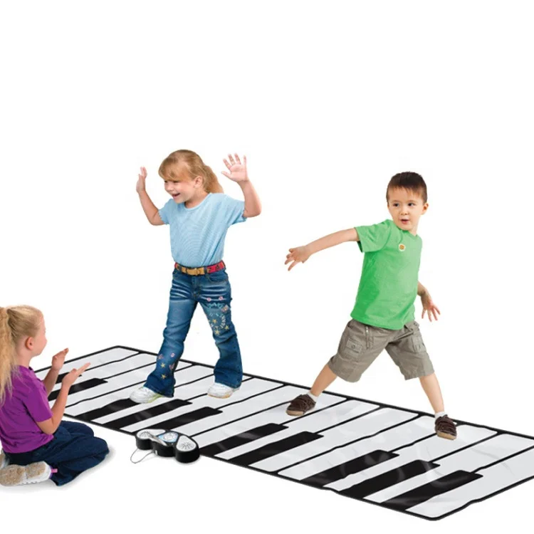 Popular design activity musical instruments educational learning baby piano keyboard play mat for eco-friendly