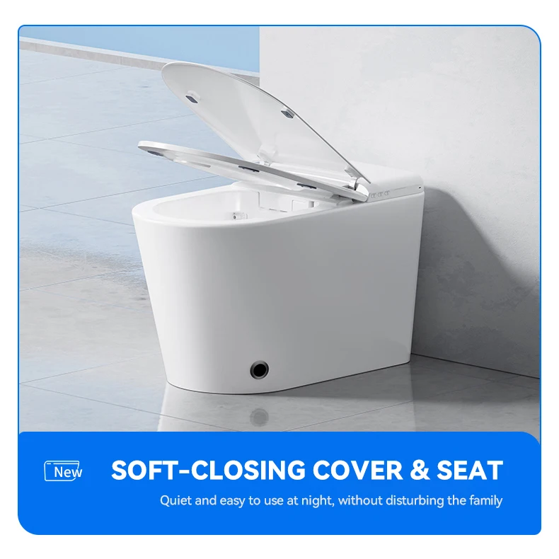 High-end Automatic Bathroom Sanitary Wares Floor Mounted Ceramic Intelligent Toilet Automatic Open Sensor Flush Smart Toilets