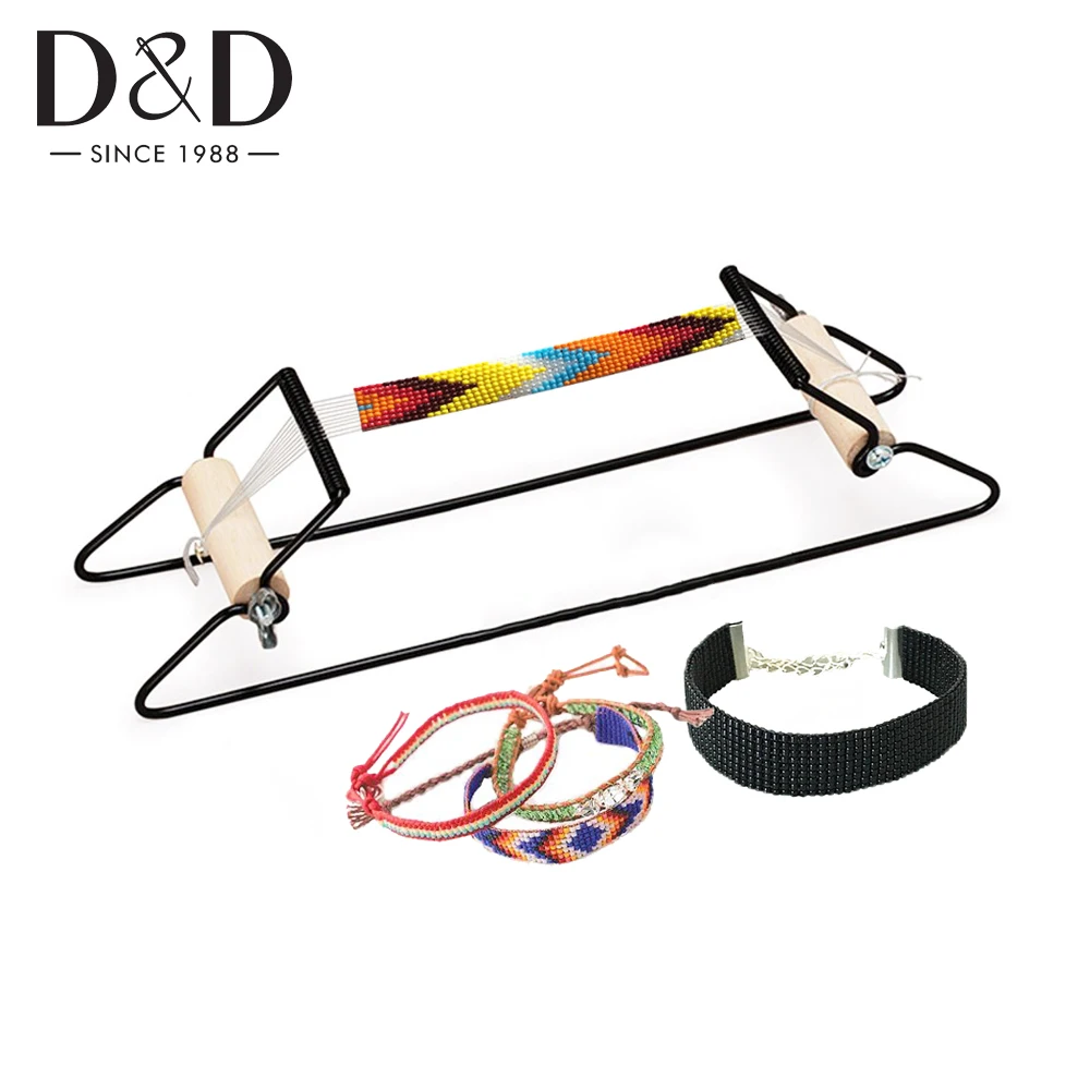 Stainless Steel&Wood Beading Loom for Jewelry Bracelet DIY Knitting Machine Handmade Knitting Tools Children Toy