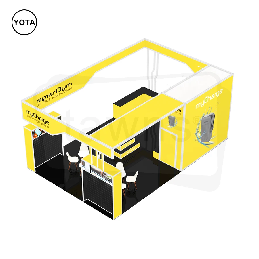 Tawns Custom Aluminum Showcase Portable Frameless SEG Podium Acrylic Box Exhibition Booth Equipment Trade Show Display