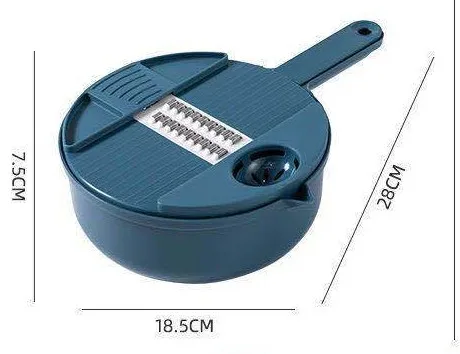 
2020 Household 8 In 1 Multifunctional Manual Vegetable Cutter Slicer With Double Drain Basket Vegetable Cutter 