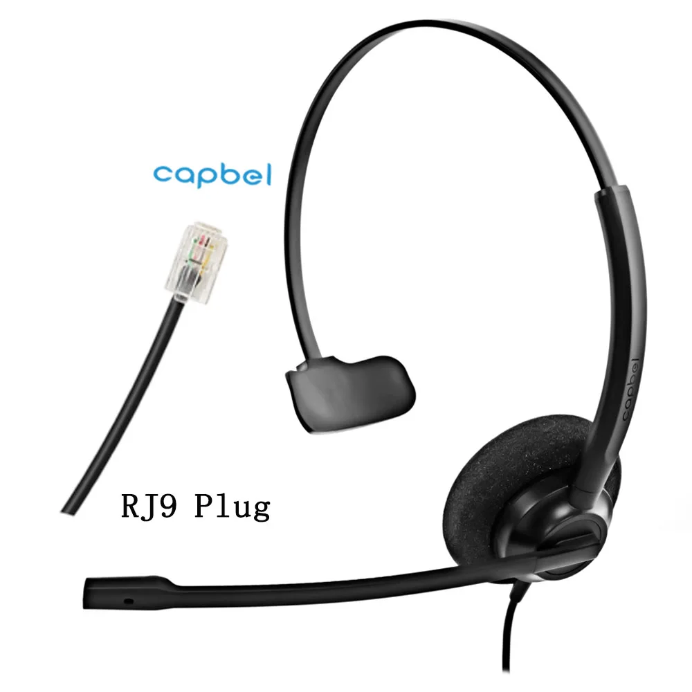 Quality Assurance Professional Singlesided Call Center Telephone Headset for Phone Center IP With Noise Cancel Microphone