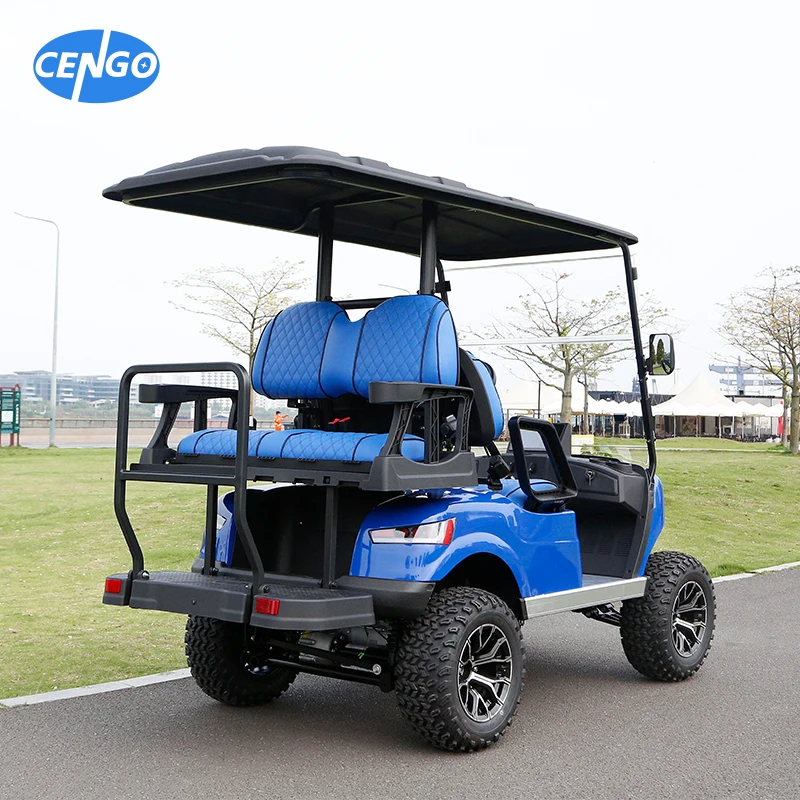 Wholesale Price Off-road Hunter Transport Lifted 4 Passenger Jeep Hunting Electric Golf Cart