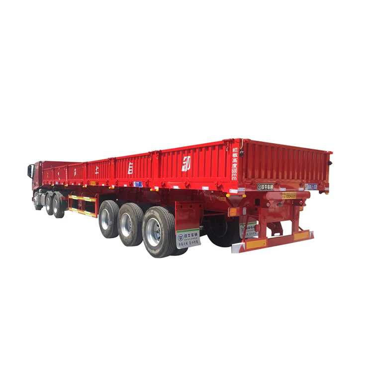 Good Quality Warehouse Container Skeleton Passenger Car Transport Side Tipper Semi-Trailer