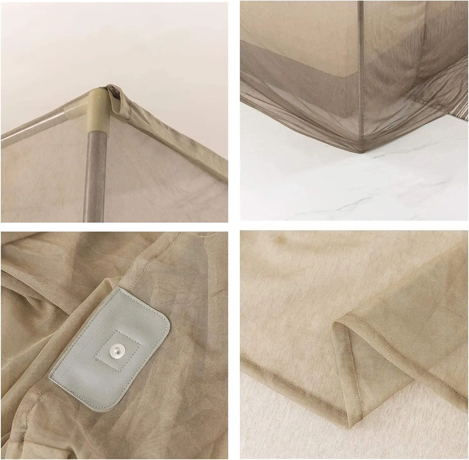 EMF Shielding Canopy Anti Radiation Bed Net Canopy Silver Coated Mesh Radiation for WiFi Router Guard Shielding Rate 99.99%,