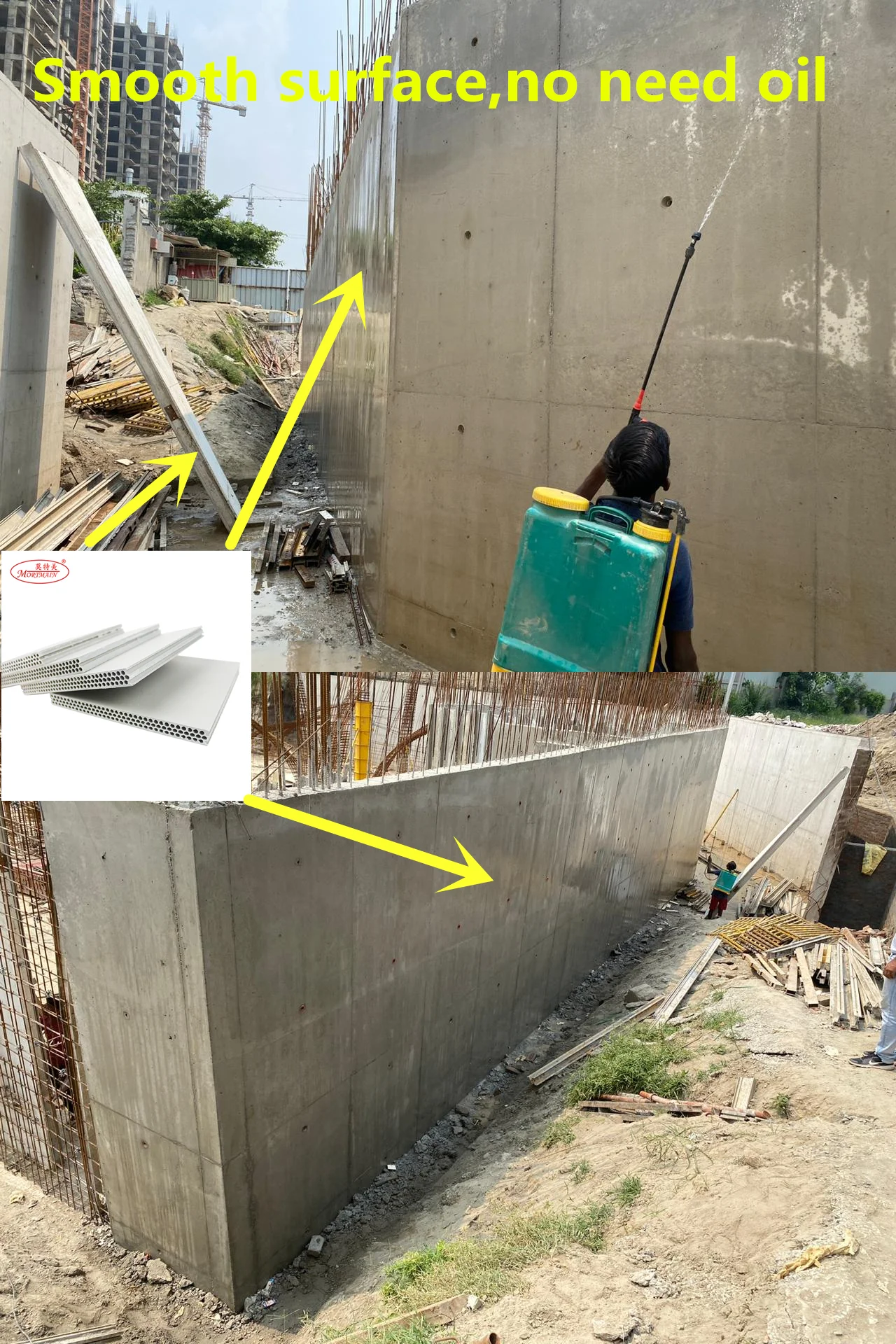 Construction New Model Plastic Formwork For Concrete Slab And Wall Concrete