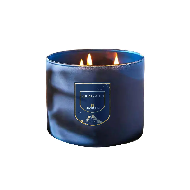 
 Romantic aroma therapy candle christmas privated laberl 3 wicks soy wax candles bath and body works candle  