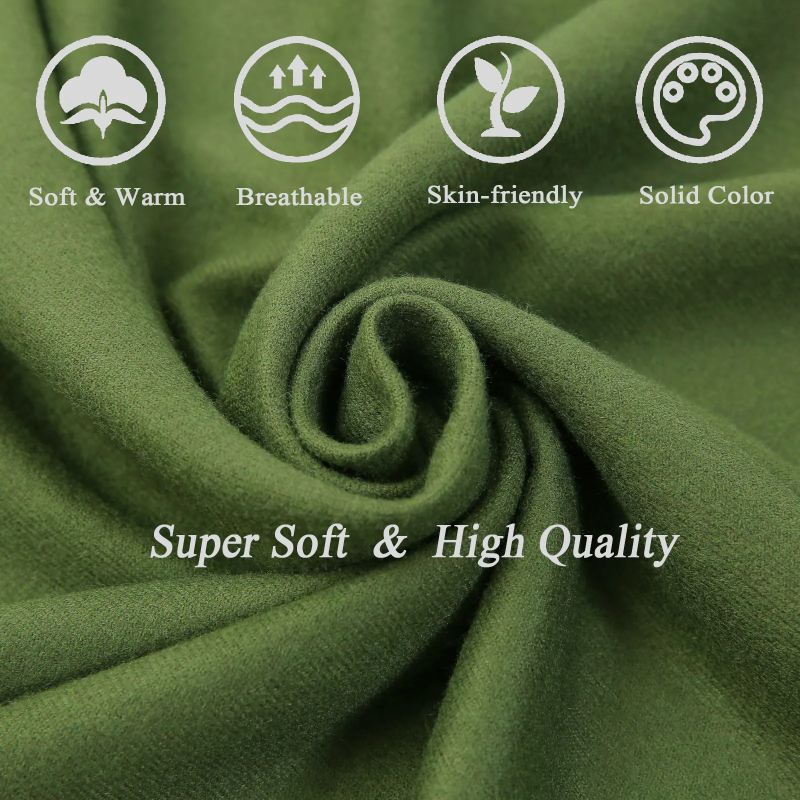 pack pashmina scarves custom dark green scarf shawl pashmina wholesale shawl for women