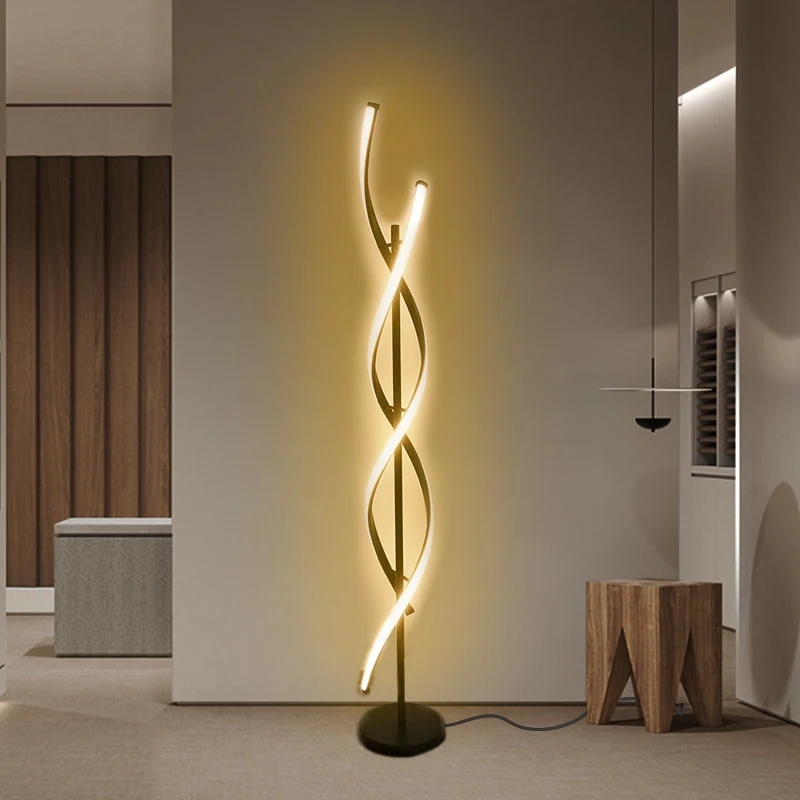 Luxury Decorative Lights for Indoor Rooms Warm Floor Lamp Foot Control Standing Lights Bedroom Living Room Corner Light LED