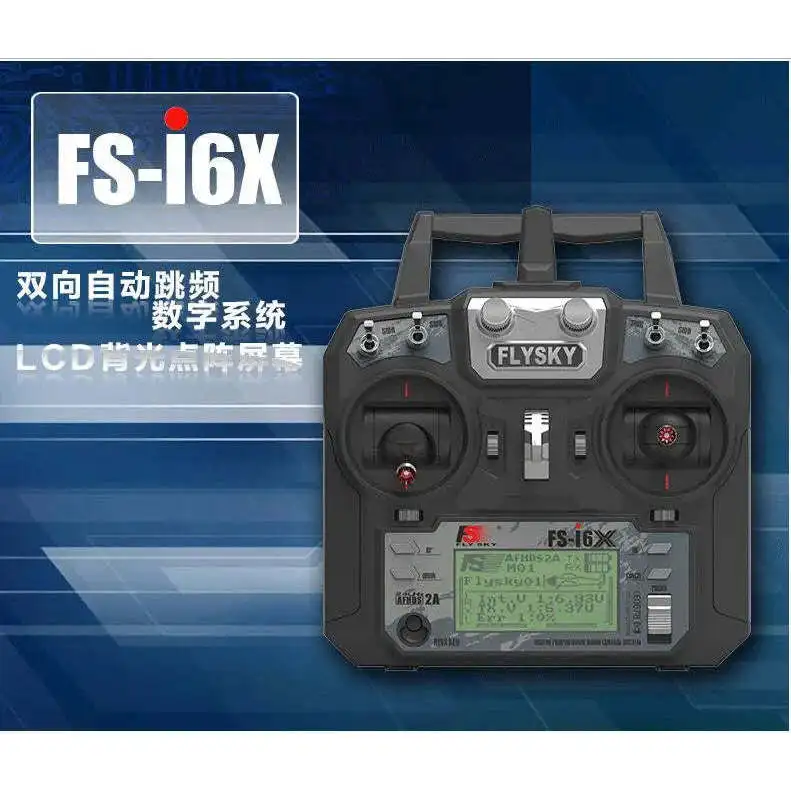 FLYSKY FS-i6X 10CH 2.4GHz AFHDS Toy Part 2A RC Transmitter With X6B/iA6B/A8S/iA10B/iA6 Receiver for RC FPV Racing Drone Airplane
