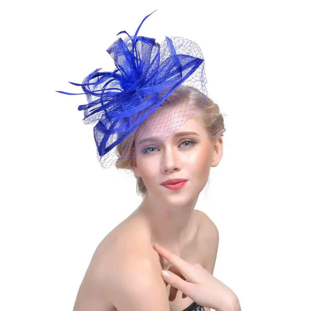 2020 Kentucky Derby hats Ladies Church Party Tea Party Wedding for women Fascinator Sinamay Fascinator Hat
