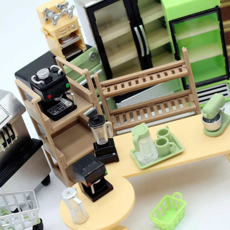 1:12 Mini Coffee Pot Doll House Playing Kitchen Kit Miniature Accessories