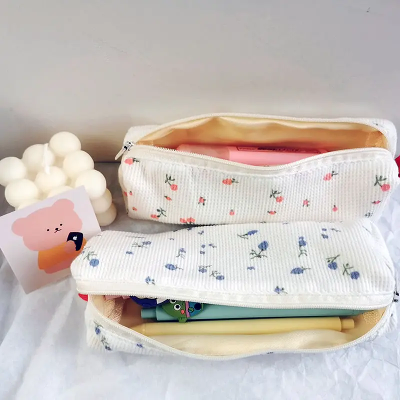 BD024 New Arrival Simple Pen Bag Ins Cute Creative Student Storage Bag Large Capacity Pencil Case Mini Stationery Storage Bag
