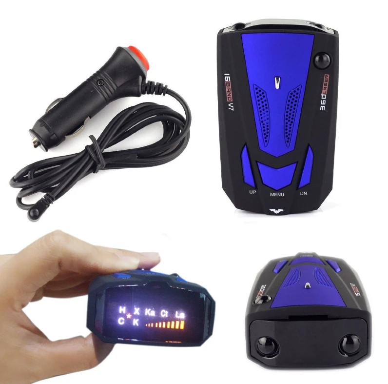 Smart Wholesale Car V7 Radar Detector Auto Speed Alarm System with 360 Degree Detection and Voice Alert Auto Electronics