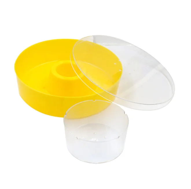 New plastic disk beekeeping equipment honey bee feeder round style top bee feeder