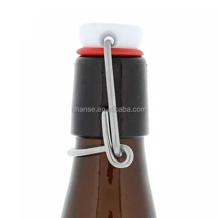Wholesale empty amber dark brown beer glass bottle 250 ml 300 ml 330 ml 500 ml 650 ml 750 ml 1000 ml glass bottle for beer juice