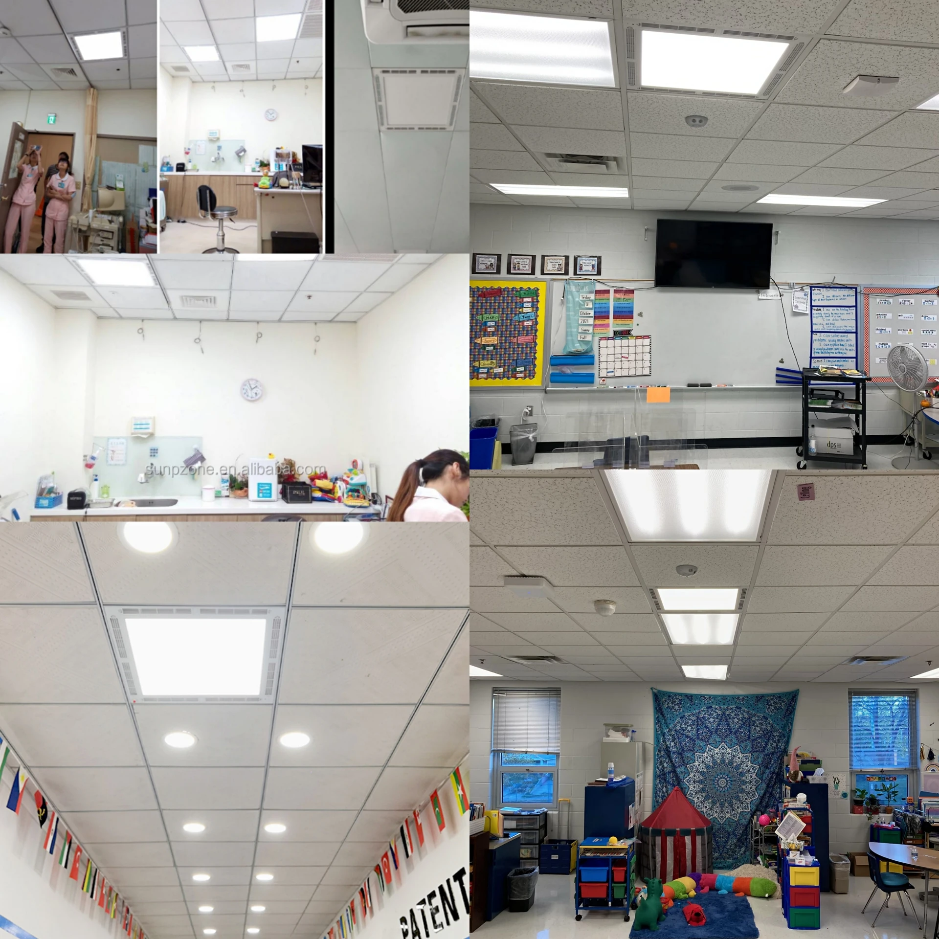 office nano silver led panel light surface install air circulating panel light manufacturer hepa air purifier buses