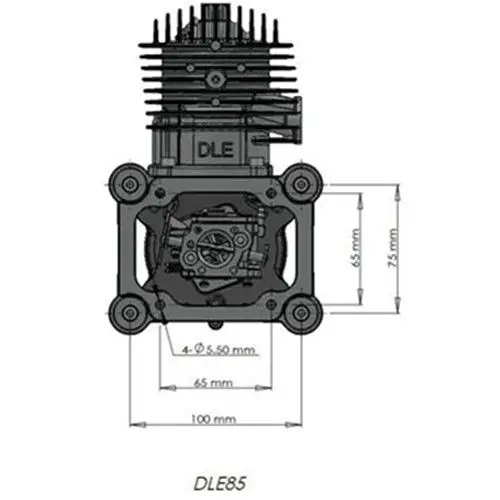 New DLE85 Gasoline Engine 85CC for Model Airplane