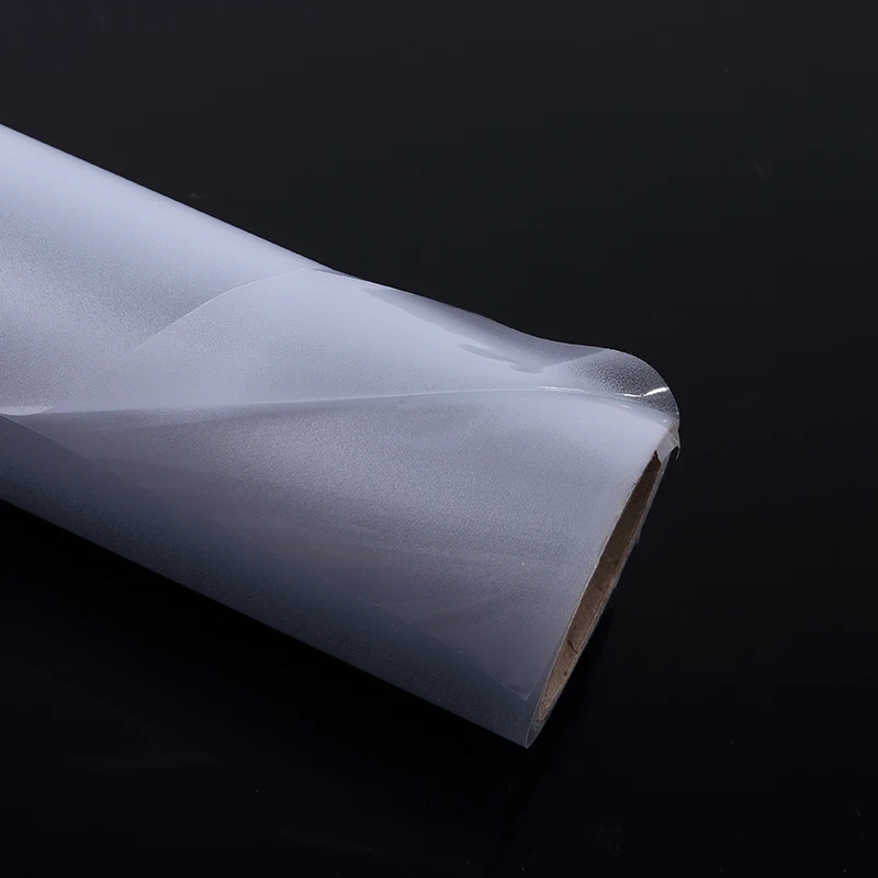 frosted glass window film soft frosted glass window transparent clear frosted pvc plastic film roll for glass S000