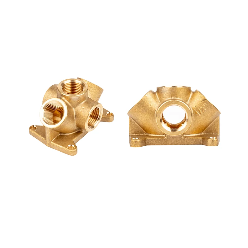 Brass Pneumatic Quick Joint for Gas Pipeline Tube Water round Pipe Fitting with Threaded Connector Casting Technics
