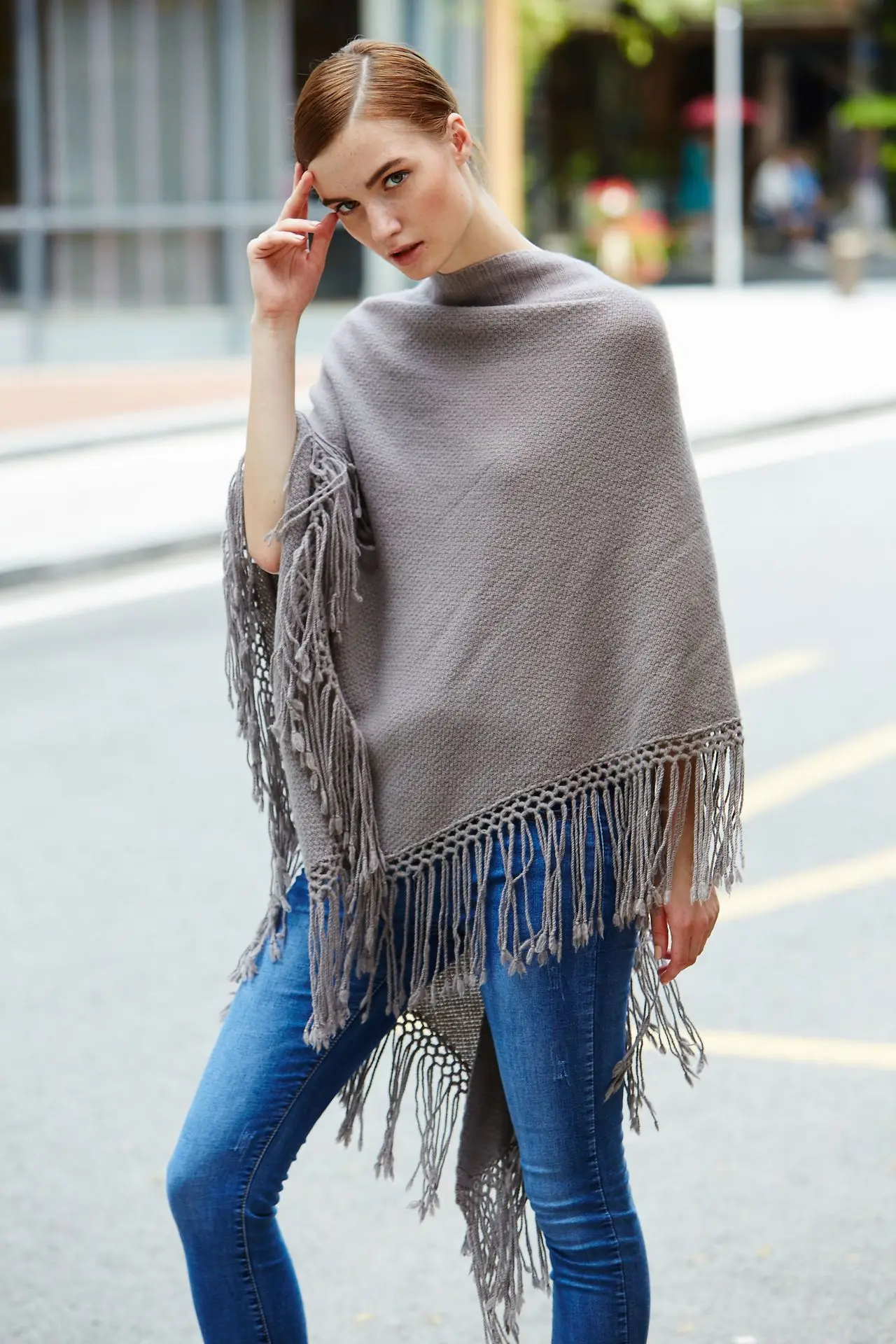 Manufacturers wholesale new plaid cashmere scarf shawl pure mongolian cashmere