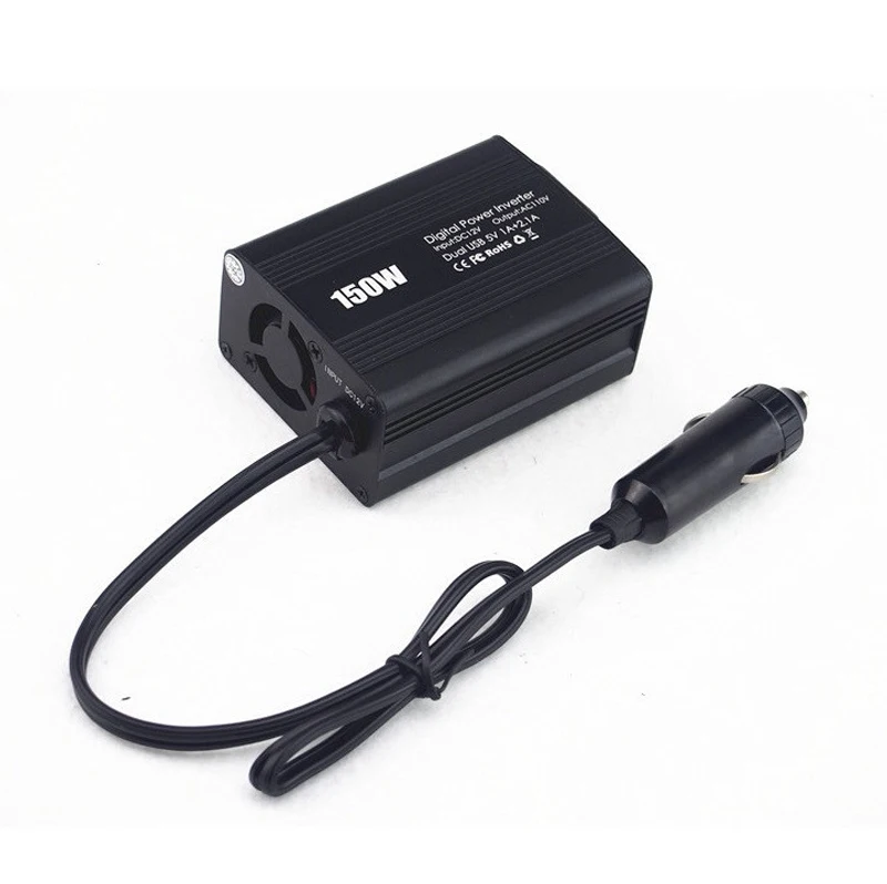 Shenpu 300W Пик Чистая синусоида Инвертор 12V DC до 120V AC автомобильный инвертор