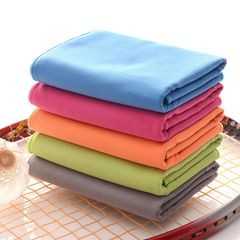 Fast Drying - Super Absorbent Sport Gym Towel Fitness Microfiber Double Side Plush Towel