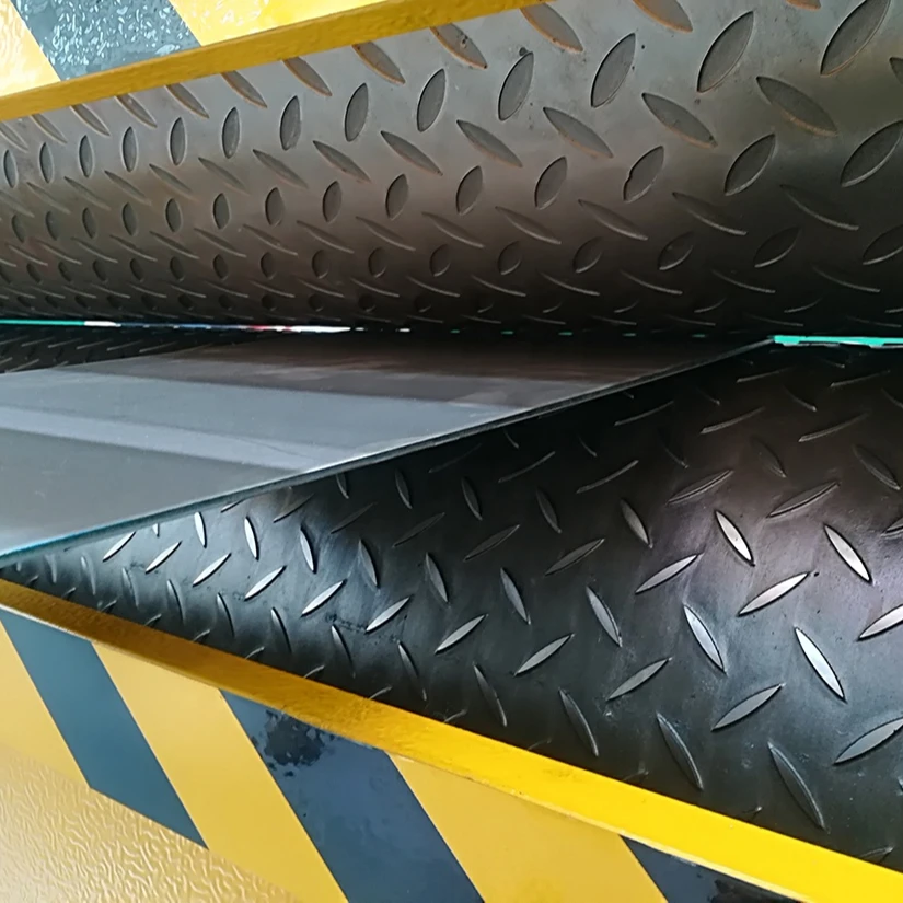 Factory sale Longkai Stainless Steel plate double side embossing  machine