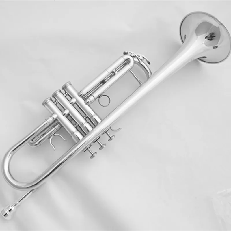 Good quality factory price professional silver color Nickel silver alloy cheap copper pipe custom BB trumpet