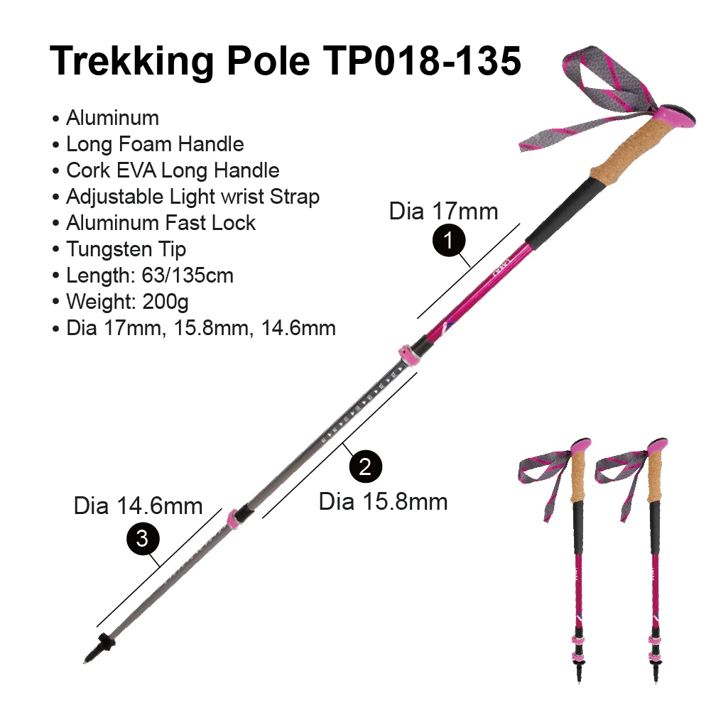 XTP XATP Customize Logo Aluminum  Fast Lock Retractable Hiking Sticks Camera Monopod Mount T ripod