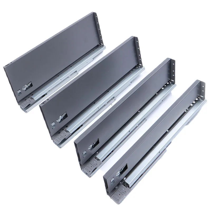3 Fold Full Extension Hidden Telescopic Rails Soft Close Undermount Concealed Drawer Slide