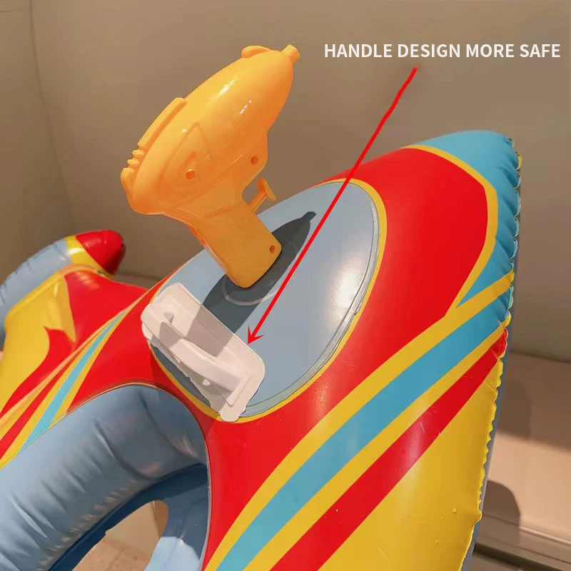 Toddler Swimming Ring Boat Pvc Comfort Blow Up Plane Inflatable Airplane Baby Pool Float Seat Eco-Friendly Vinyl Safety Swimming