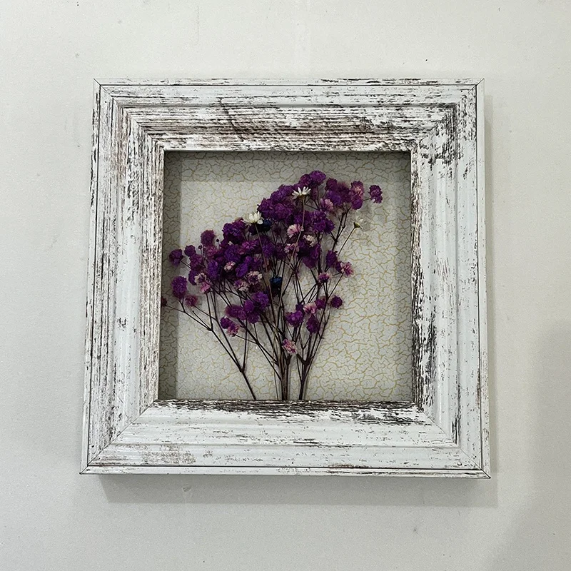 2022 DIY MDF picture frame rustic Box Dried Butterflies Box Square Frames Wholesale Shadow Box Plant Specimen Frame