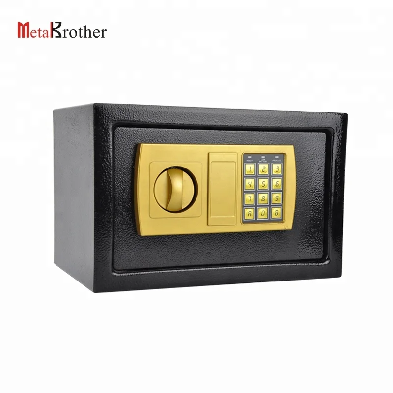 Factory sales Security metal fireproof digital code lock Cash safe Electronic Money Safe Steel Mini safe Hotel Family Room