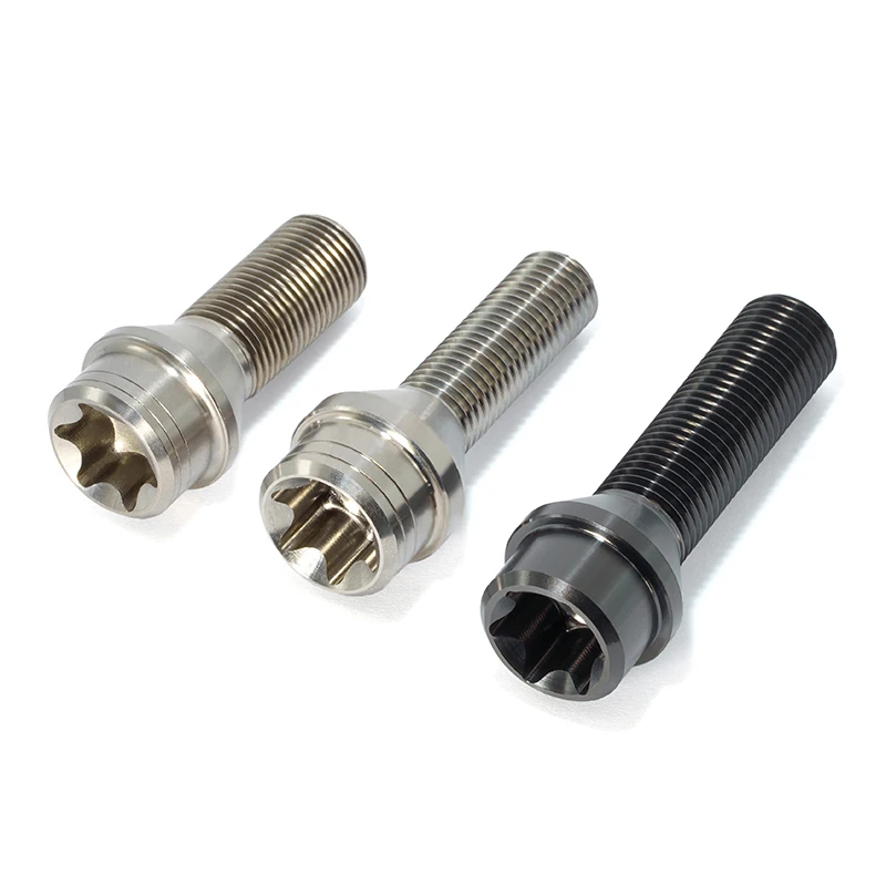 Titanium alloy spherical wheel hub bolts   for  car  direct deal