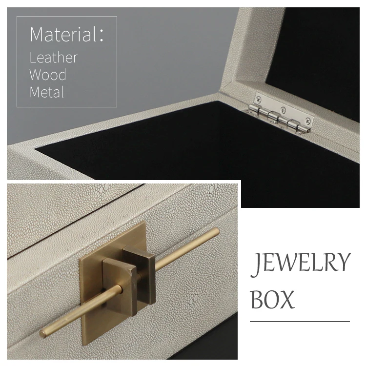 Decorative woman luxury jewelry organizer box storage box for necklace and bracelet