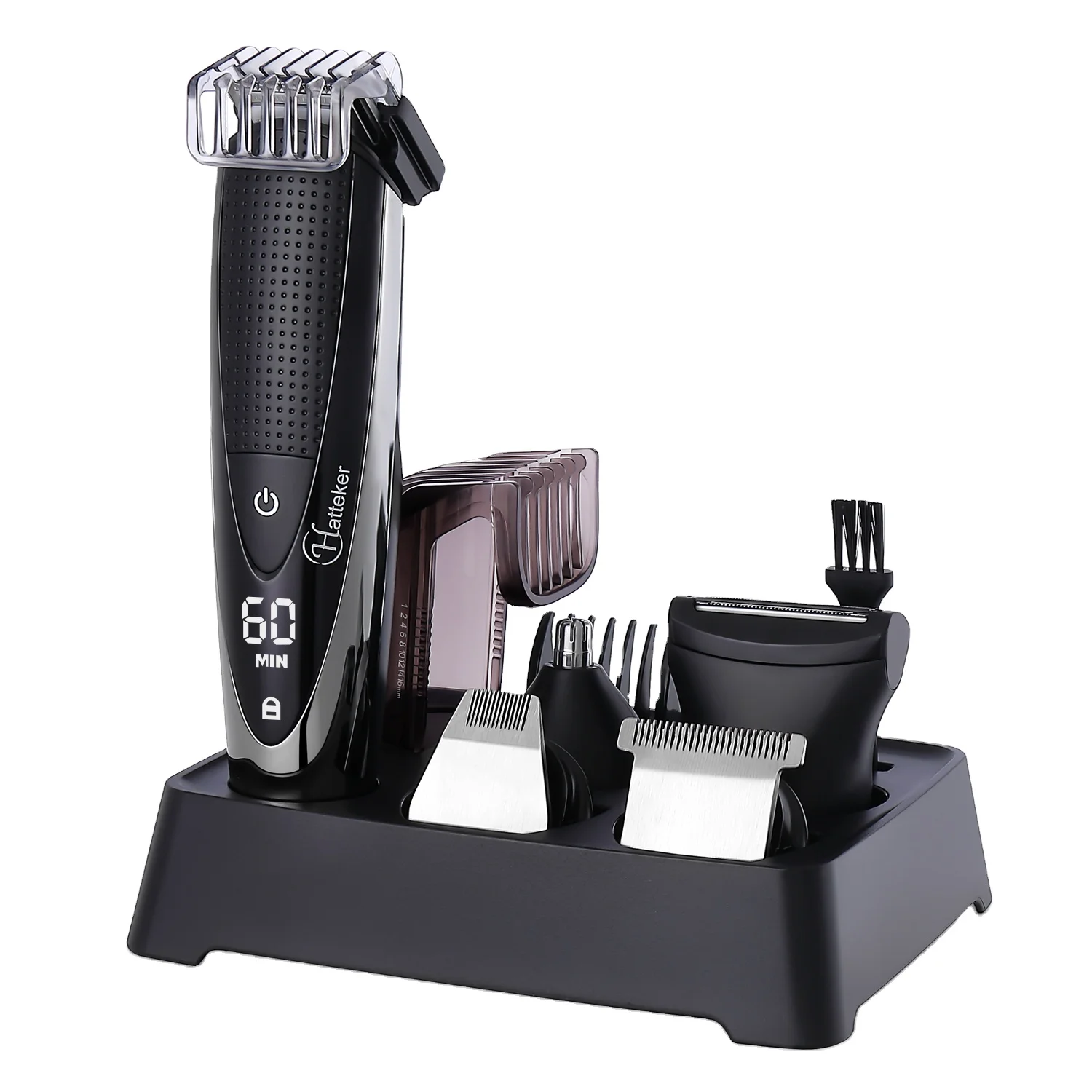 Hatteker Professional 5 In 1 Mens Mustache Trimmer Beard Trimmer Hair Clippers