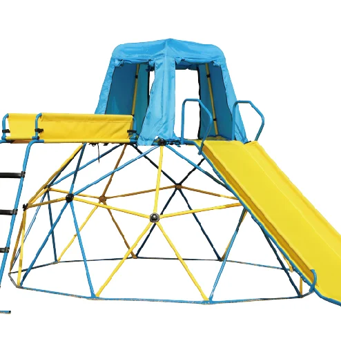 Upgrading Kids Dome Climber Outdoor Playground Set Climbing Frame Ladder Slide Platform Kids Enjoy Playing
