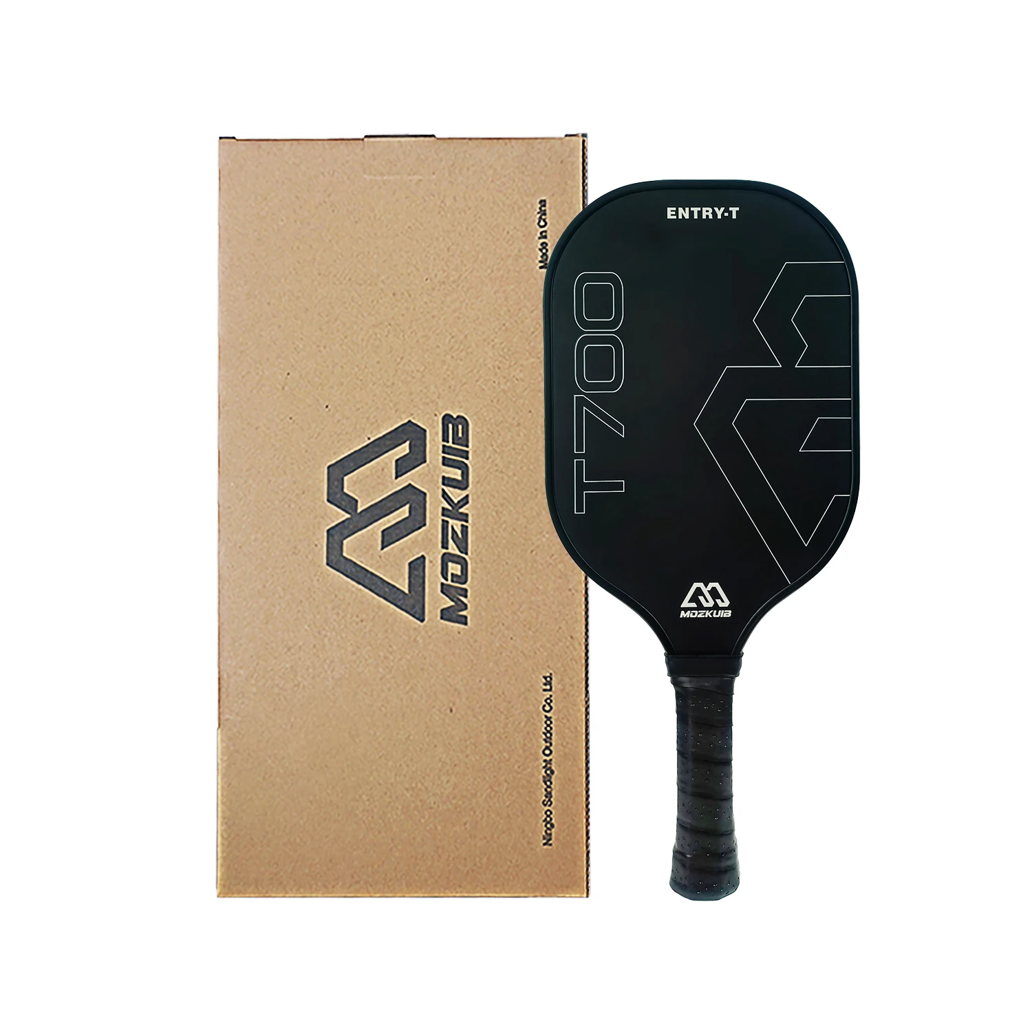 Mozkuib Wholesale T700 Raw Carbon Fiber PP Honeycomb Hot Press Rough Surface Pickleball Paddle