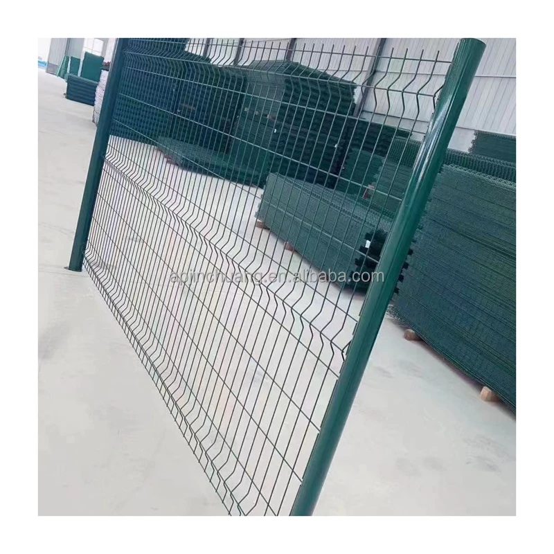 High Quality Garden Security Mesh Panel Fence 3D Peach Post Mesh Curved Welded Metal Powder Coated Factory Price Wholesale