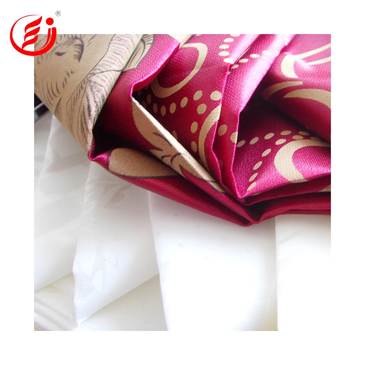 Cheap polyester satin fabric 100% polyester Satin fabric for mattress use