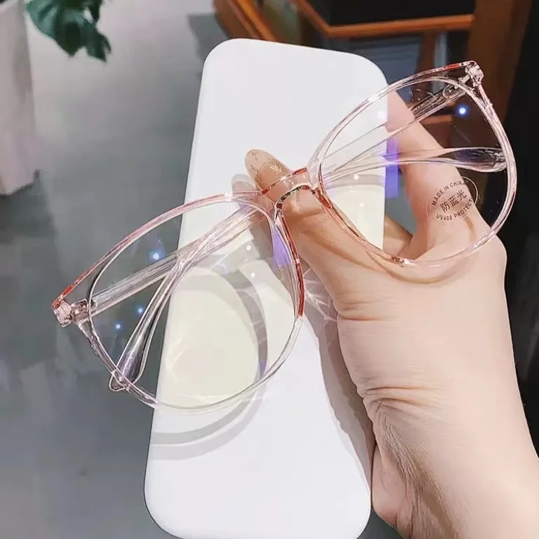 2022 New Fashion Women Anti blue-ray Eye Glasses Retro Round Anti-Blue Light Blue Light Blocking optical  eyeglasses Frames