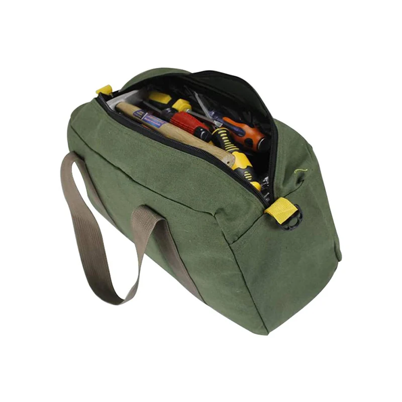 Wholesale Custom Logo Canvas Large Electrician Zipper Tool Tote Bag