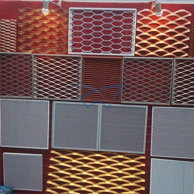 Powder Coated Aluminum Expanded Mesh Metal Suspended Ceiling