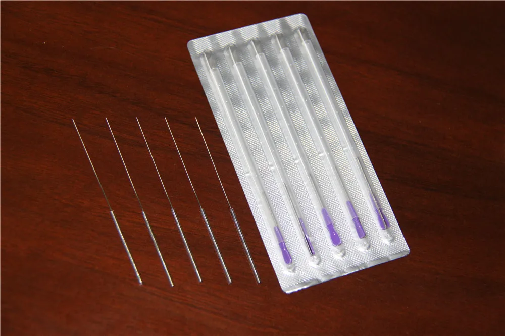 Sterile stainless steel handle acupuncture needle shunhe new products