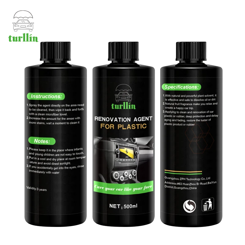 Factory Price Wholesale OEM Other Car Care Product Anti Aging Best Plastic Restoration Car Products Liquid Plastic Coating 500ML