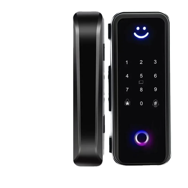 Smart Glass Door Lock G1S Password BLE Wifi Digital App Control Fingerprint Intelligent Lock Door TTLock