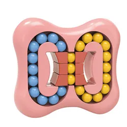 Spinning Bean Magic Cube Educational Toy  Relief Children Fidget Toys Rotating Magic Bean