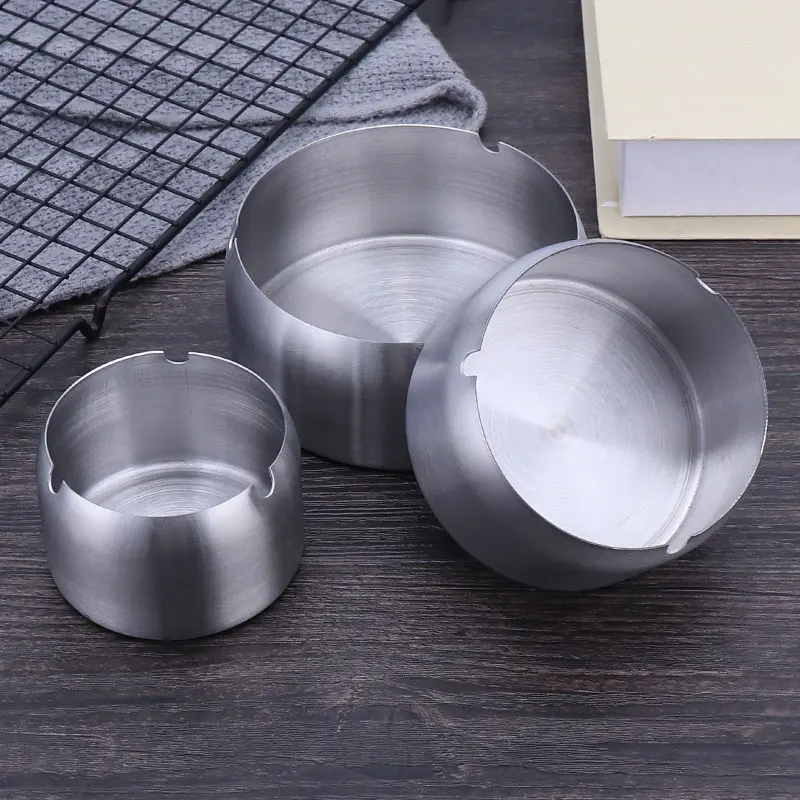 Different Size Custom Ash Tray Metal Ashtray Stainless Steel Smoking Cigar Ashtray