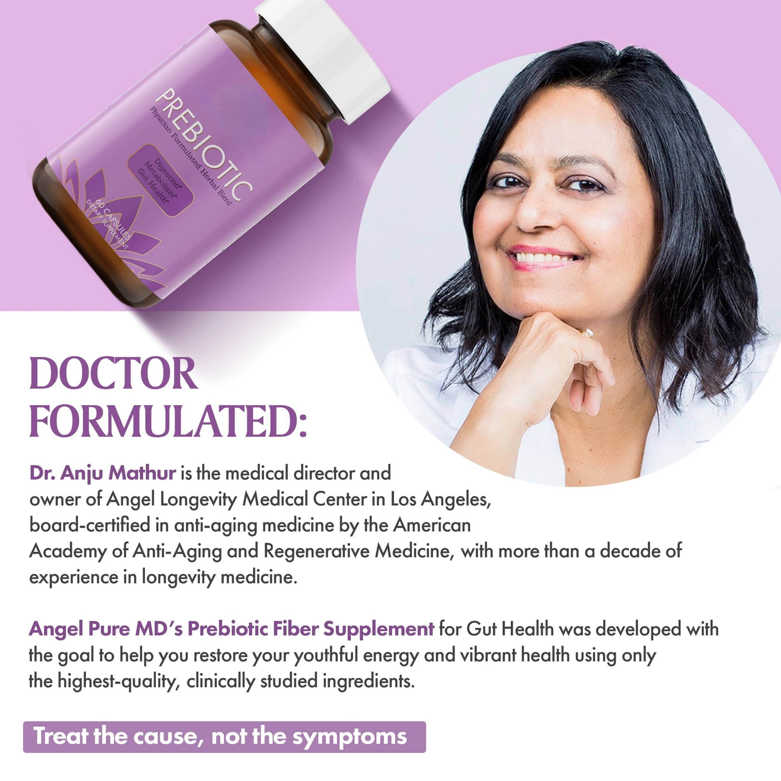 Prebiotic Fiber Capsule for Gut Health Inulin FOS XOS Daily Fiber Capsules Organic Pre Biotic Supplement Healthy Herbal Blend